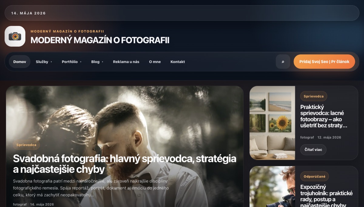 Náhľad projektu Fotografovanie.eu