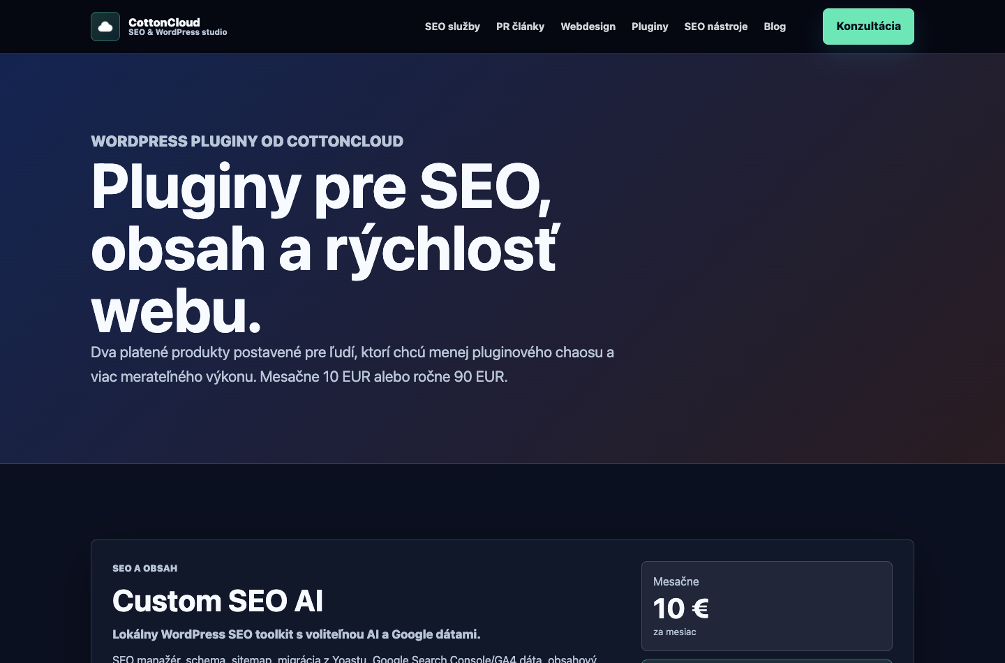 plugin na mieru alebo predajný produkt