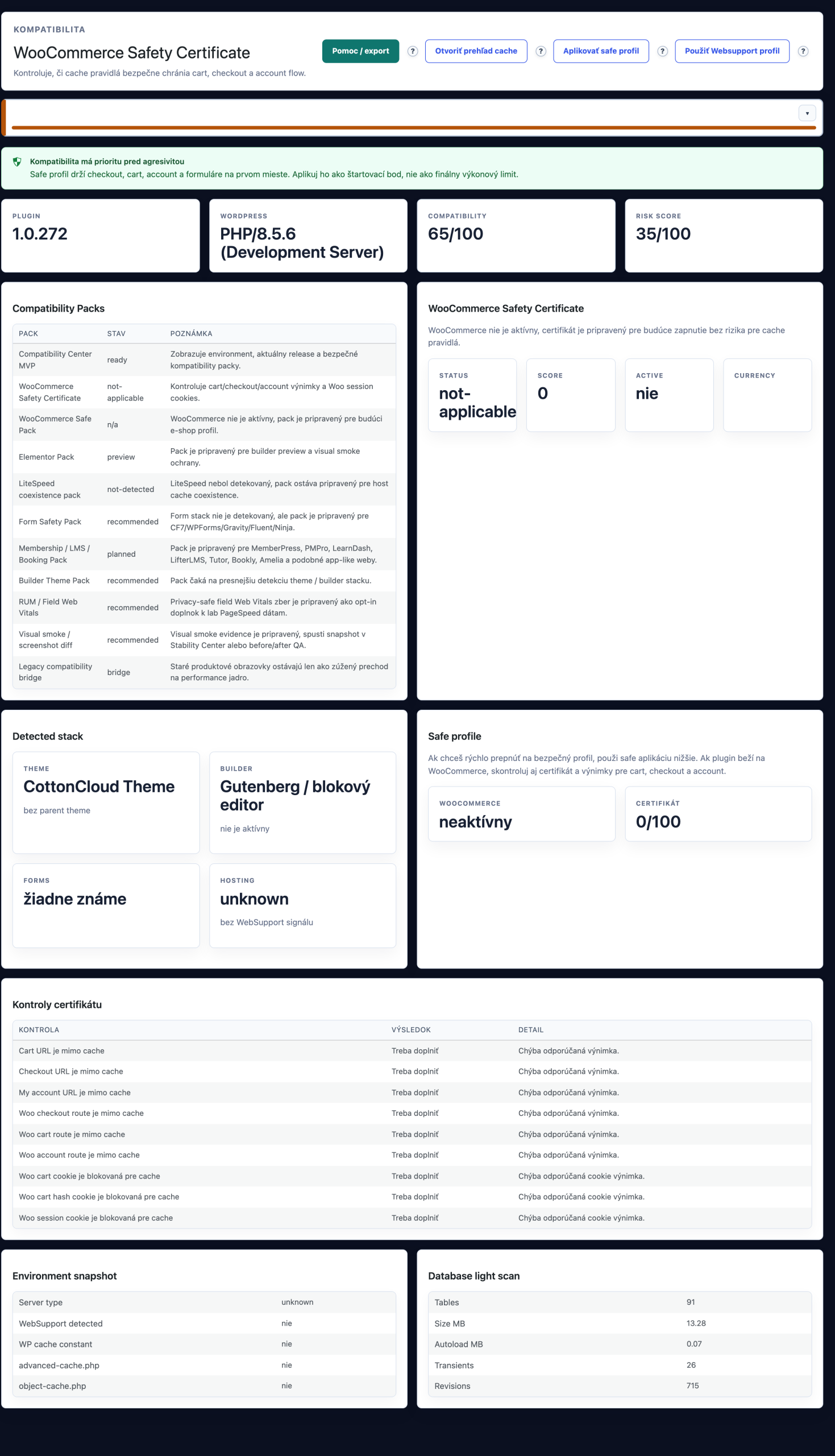 WooCommerce certifikát